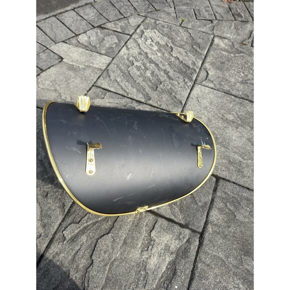 VTG Fireplace Log Fire Wood Kindling Holder Basket metal 18x16” - Picture 5 of 6